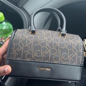 Calvin Klein Mini Bag Brown and Black Monogram